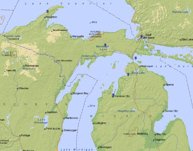 Click on a pushpin on the map